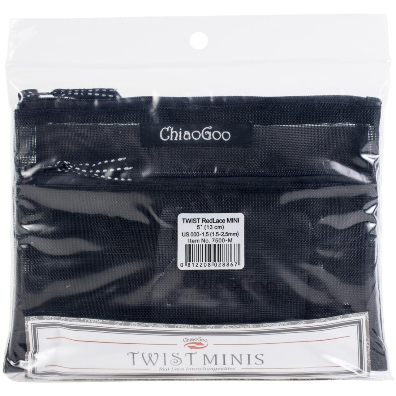 ChiaoGoo TWIST Red Lace Interchangeable 5" Tip Mini Set - US 000-1.5 (1.5-2.5mm)